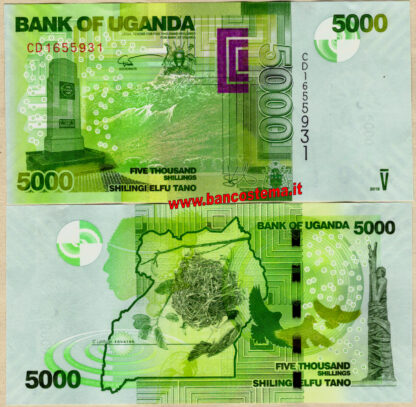 Uganda P51f 5.000 Shillings 2019 unc