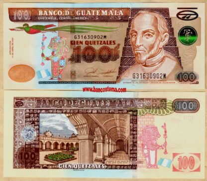 Banconota Guatemala P126 100 Quetzales 14.04.2021 (2023) unc