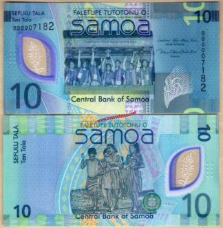 Samoa PW48 10 Tala nd 2023 polymer unc