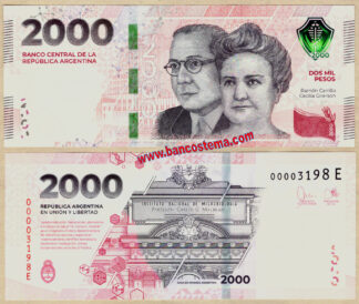 Argentina PW368b 2.000 Pesos nd 2024 unc
