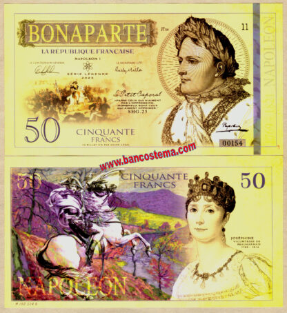 France 50 Francs Napoleone Bonaparte 2023 polymer unc