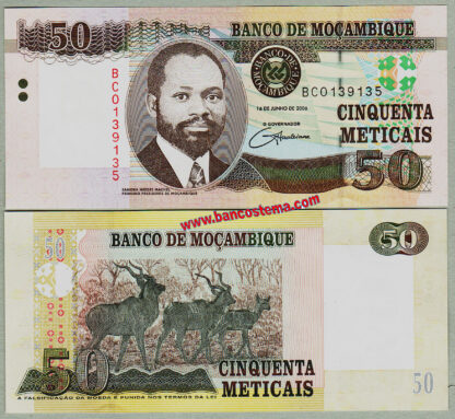 Mozambique P144 50 Meticais 16.06.2006 unc