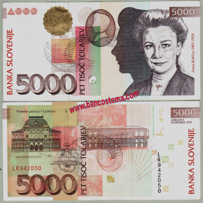 Slovenia P21b 5.000 Tolarjev 08.10.1997 aUNC