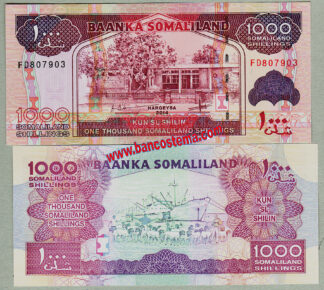 Somaliland P20c 1.000 Shillings 2014 unc