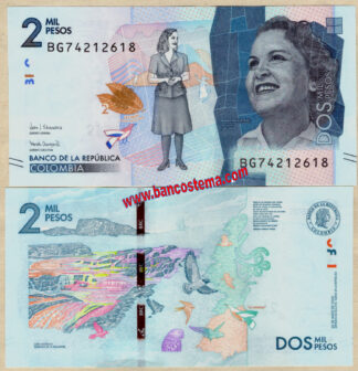 Colombia P458 2.000 Pesos 26.05.2020 unc