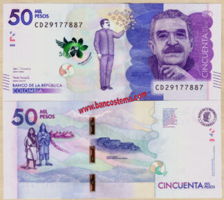 Colombia P462b 50.000 Pesos 26.05.2020 (2021) unc