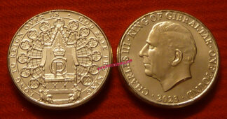 Gibraltar 1 Pounds commemorativa Incoronazione di re Carlo III 2023 unc