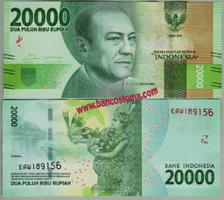 Indonesia P158b 20.000 Rupies 2017 (2018) unc