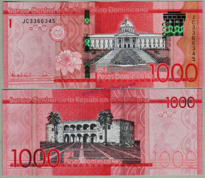 Dominicana P193f 1.000 Pesos 2021 unc