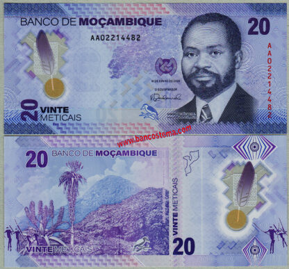 Mozambique PW155 20 Meticais 16.06.2024 polymer unc