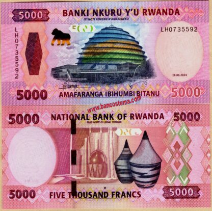 Rwanda PW45 5.000 Francs 28.06.2024 unc