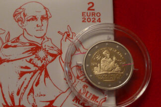 Vaticano 2 euro 2024 Proof Commemorativo 750°anniversario della morte di Tommaso D'Aquino