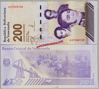 Venezuela PW120 200 Bolívares 17.08.2023 unc