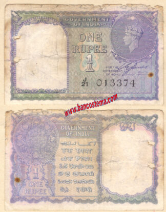 India P25a 1 Rupee 1940 g