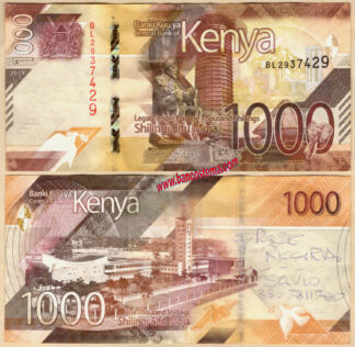 Kenya PW56 1.000 Shilingi nd 2019 vf