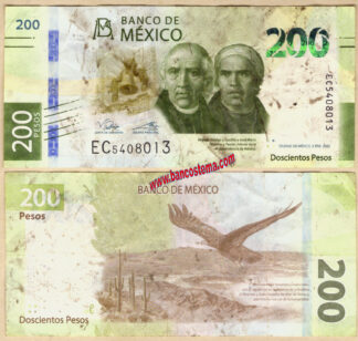 Mexico PW135j 200 Pesos 05.01.2022 vf