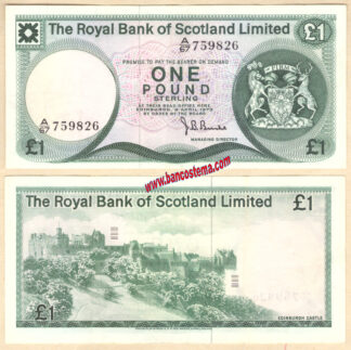 Scotland P336a 1 Pound 02,04,1973 RBS efau