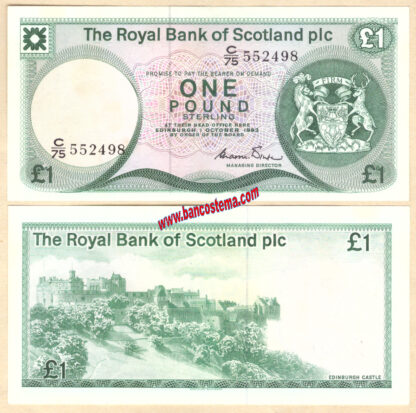 Scotland P341b 1 Pound 01.10.1983 RBS aunc