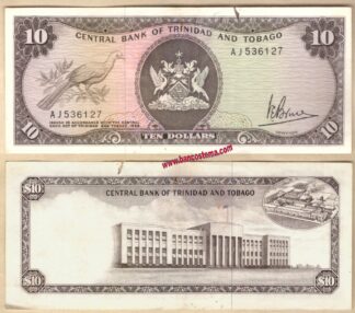 Trinidad and Tobago P32 10 Dollar L.1964 vf