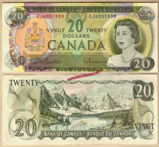 Canada P89a 20 Dollars 1969 vf