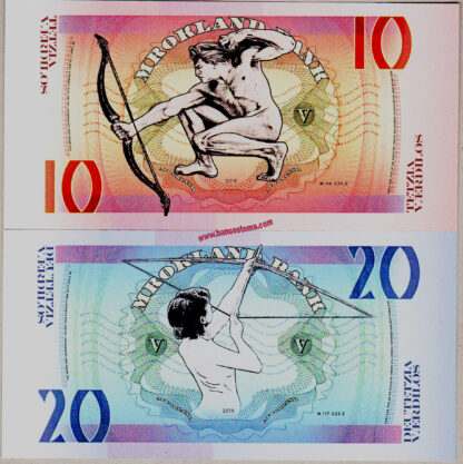 Mrokland Bank set 10-100 Valuta 2019 polymer unc - immagine 5