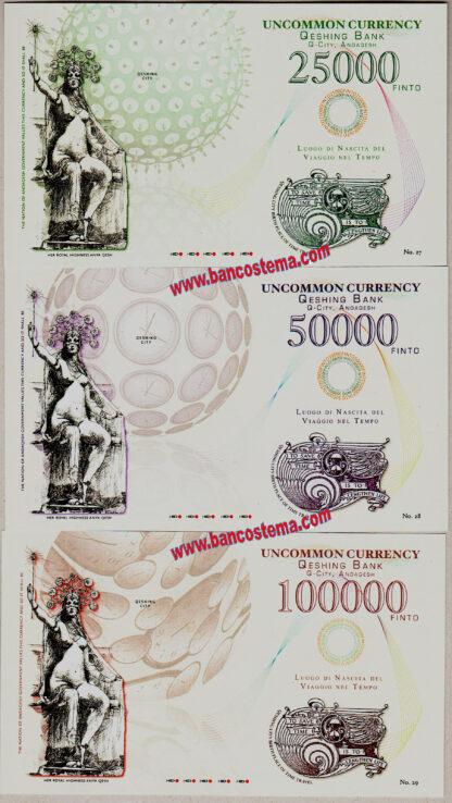 Nation of Andaqesh set 1.000-500.000 Finto 2014 carta unc - immagine 5