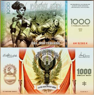 Republik Drusland 1.000 Umilzia Macht 2024 (2025) unc polymer