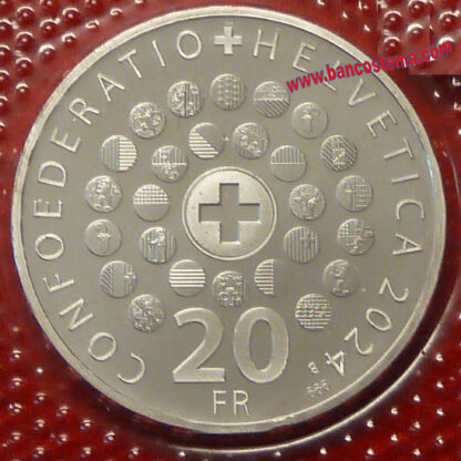 Svizzera 20 Francs Switzerland commemorativa 2024 fdc - immagine 2