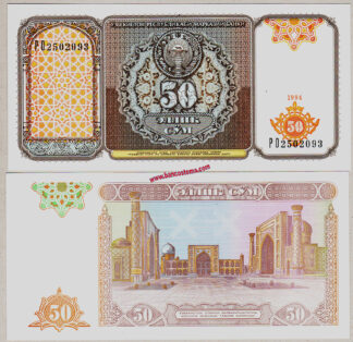 Uzbekistan P78 50 Som 1994 unc