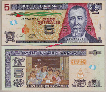 Guatemala PW122Ag 5 Quetzales 15.03.2023 (2025) unc