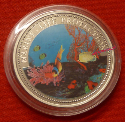 Palau 1 dollar km5 Fish and Coral 1994 unc