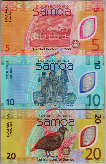 Samoa PW50-51-52 5-10-20 Tala CHOGM Commonwealth Heads of Government Meeting" Commemorative 2024 polymer unc + folder - immagine 2